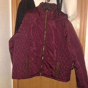 Plus size Womens quilted bomber  jacket